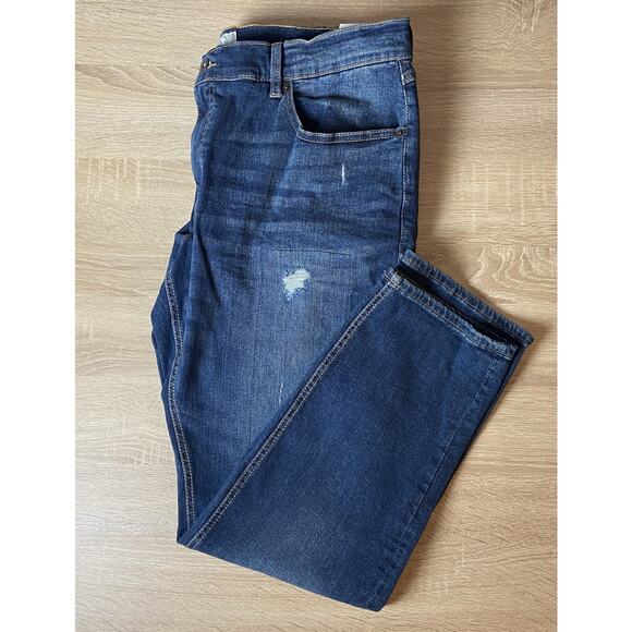 Sun + Stone Men's 36x30 Slim-Fit Distressed Blue Denim Jeans Riverview Wash NEW - Picture 1 of 14